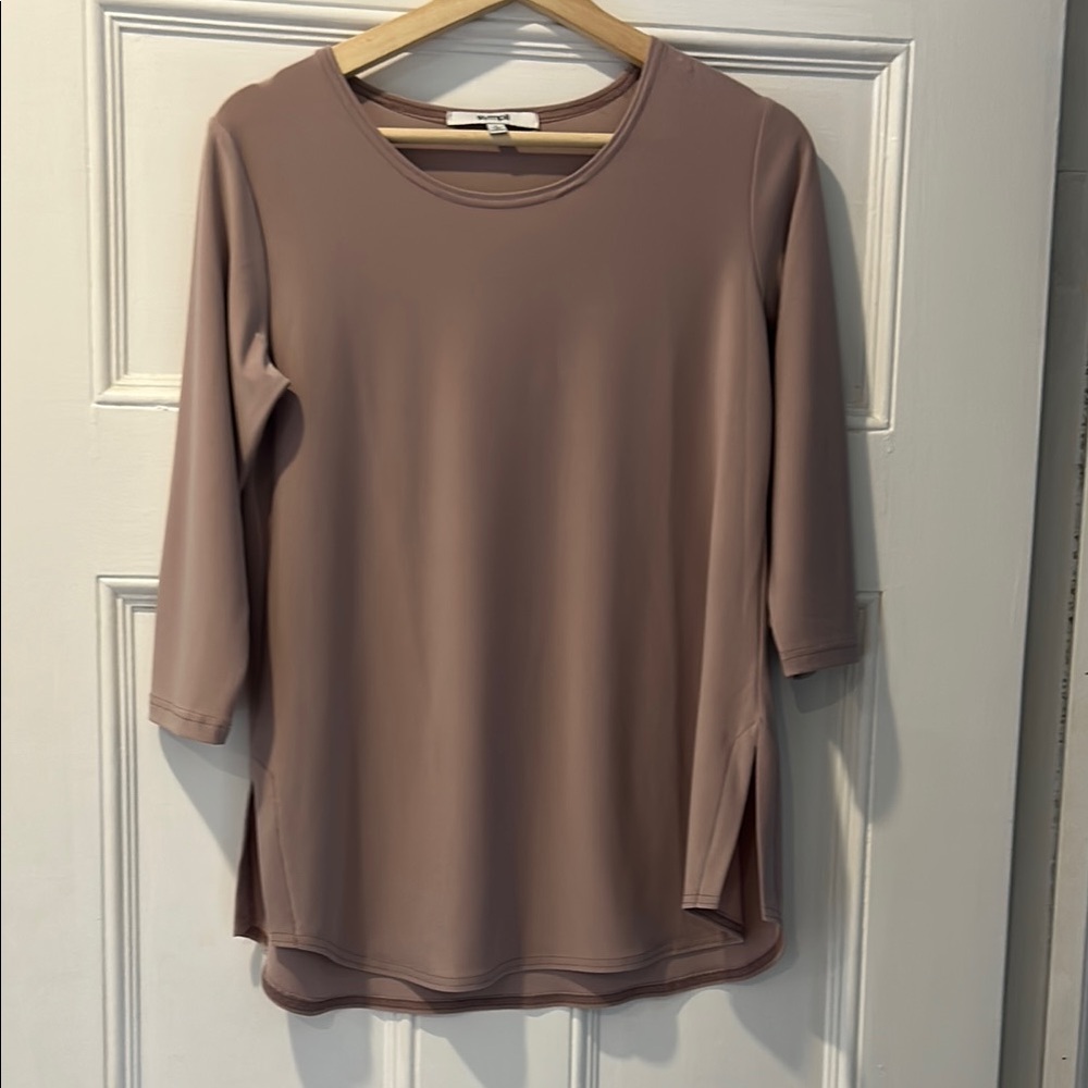 Sympli dusty rose 3/4 Sleeve shirt size 6